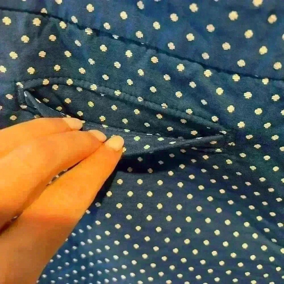 Talbot’s Hampshire curvy polka dot cotton pants size 6, blue, EUC, casual, work - Picture 5 of 10